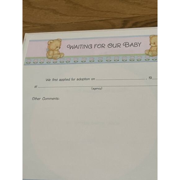 HALLMARK Vintage Our Baby Book Adoption 1982 Keepsake Album Photos Memories - Picture 7 of 9